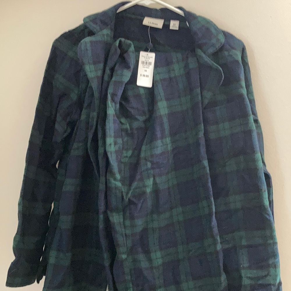 LL Bean Women’s Flannel Pajamas, size XS petite